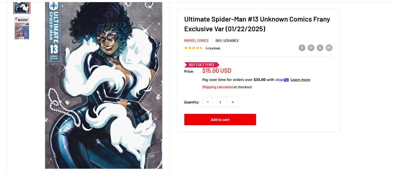 Ultimate Spider-Man #13 Unknown Comics Frany Exclusive Set