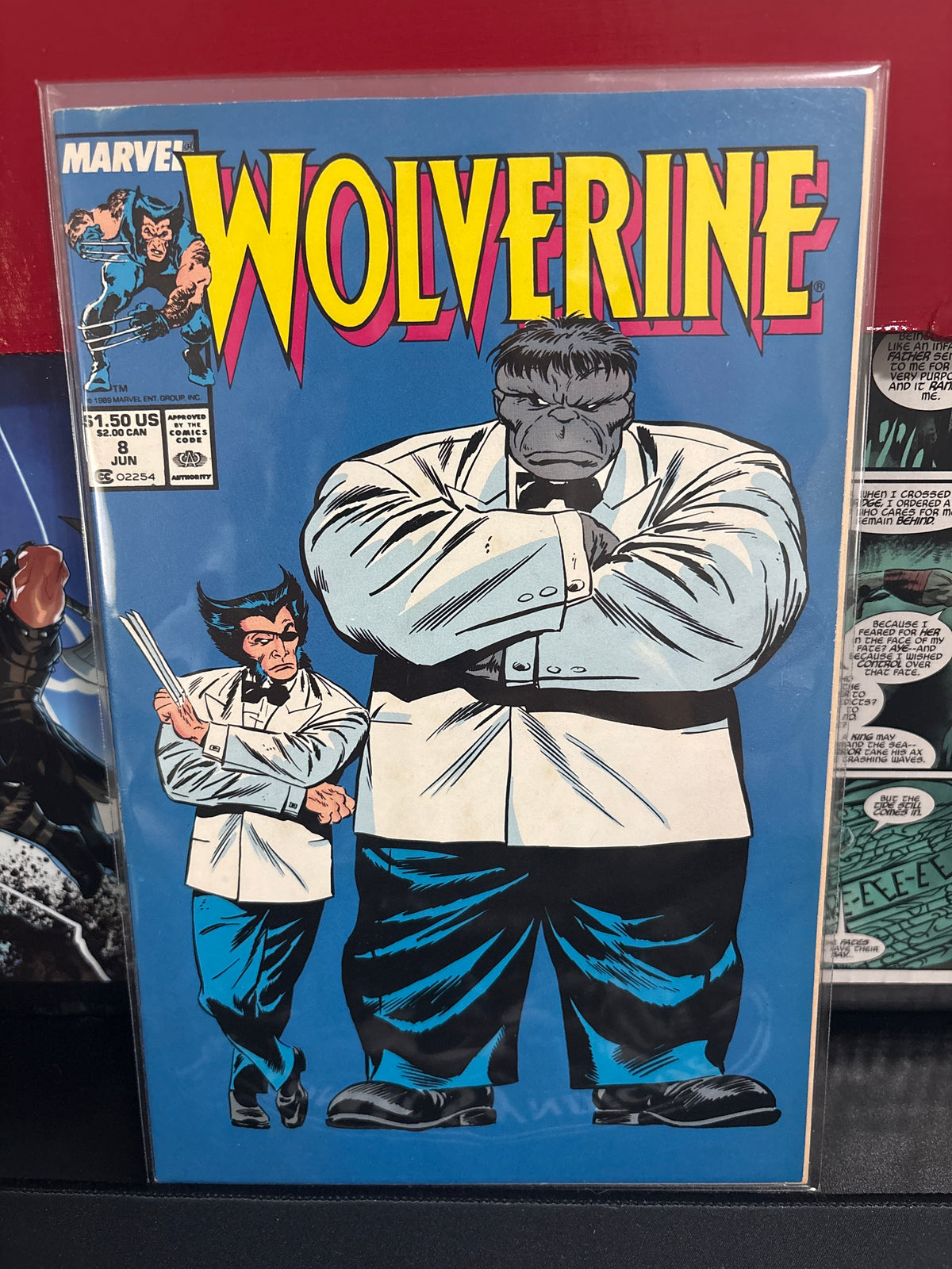 Wolverine 8 Iconic Patch & Joe-Fix-it Cover VF/NM