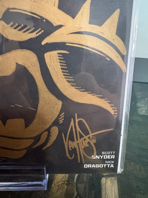 Absolute Batman 1 Noir - Gold Sketch & Signature by Ken Haeser