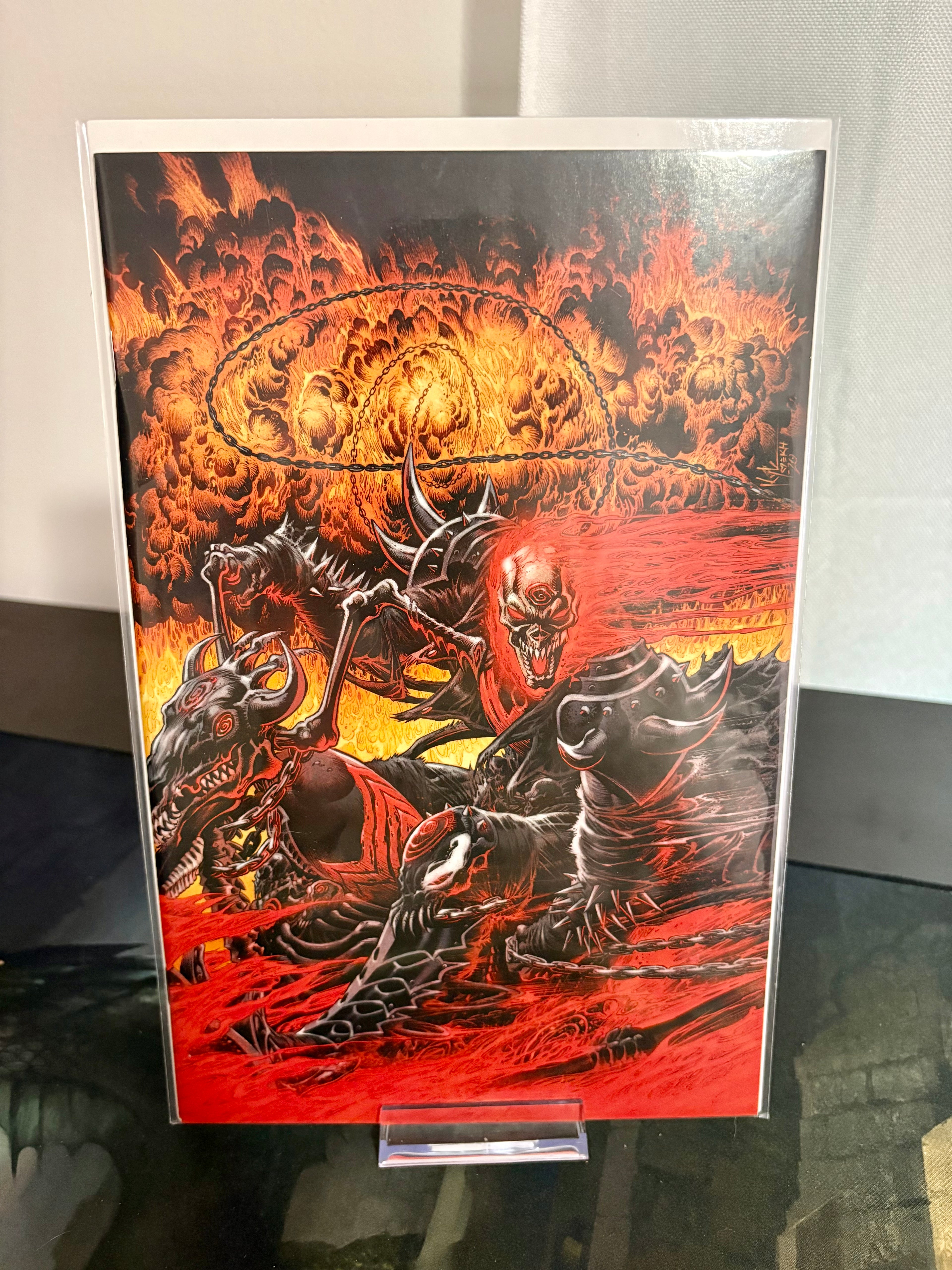 Ghost Rider: Return of Vengeance 1 - Kyle Hotz “Knullified” Virgin Variant